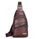thumbnail image 1 of Bolso de pecho de cuero suave de PU de tendencia para hombres, bolso de hombro simple, bolso de mensajero de estilo de negocios informal a prueba de agua, 1 of 4
