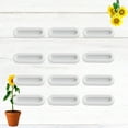 thumbnail image 1 of MERRYHAPY 3 Ensembles/12 Pcs Poignées de Porte de Garde-Robe ABS Blanc pour Amateurs de Bricolage Design Rainuré, 1 of 8
