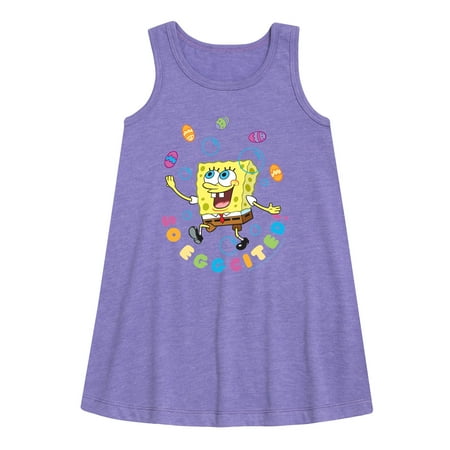 

SpongeBob Squarepants - So Eggcited - Toddler and Youth Girls A-line Dress