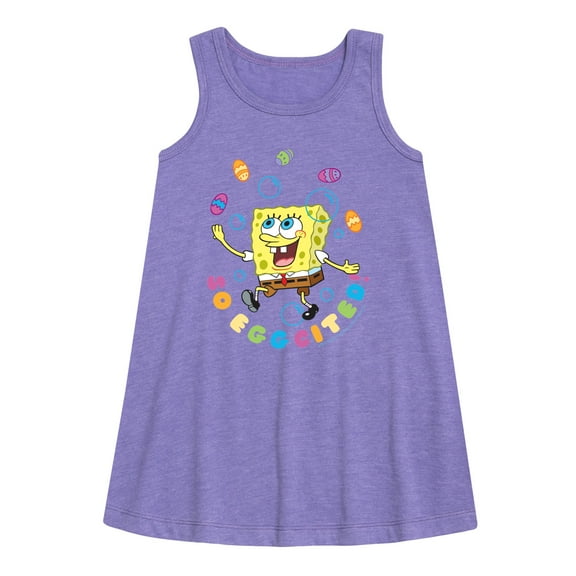 SpongeBob Squarepants - So Eggcited - Toddler and Youth Girls A-line Dress