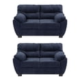 thumbnail image 1 of Sala 2-2 TRINITY Monza 2 Piezas (Love Seat, Love Seat) Azul Soho Para Sala, 1 of 8