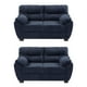 thumbnail image 1 of Sala 2-2 TRINITY Monza 2 Piezas (Love Seat, Love Seat) Azul Soho Para Sala, 1 of 8