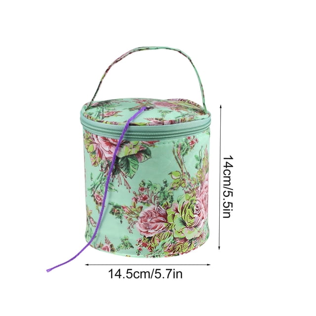 Organizador de Bolsa de Almacenamiento Organizador de Bolsa de Almacenamiento de Lana, Bolsa de Almacenamiento de Hilos, Bolsa de Punto, Gancho de Ganchillo Portátil, Gancho de Viaje