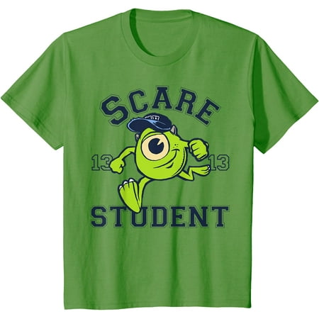 

Monsters University Scare Student Mike Portrait Youth T-Shirt for Boy Girl Kids Toddler Lime Color Size 4T