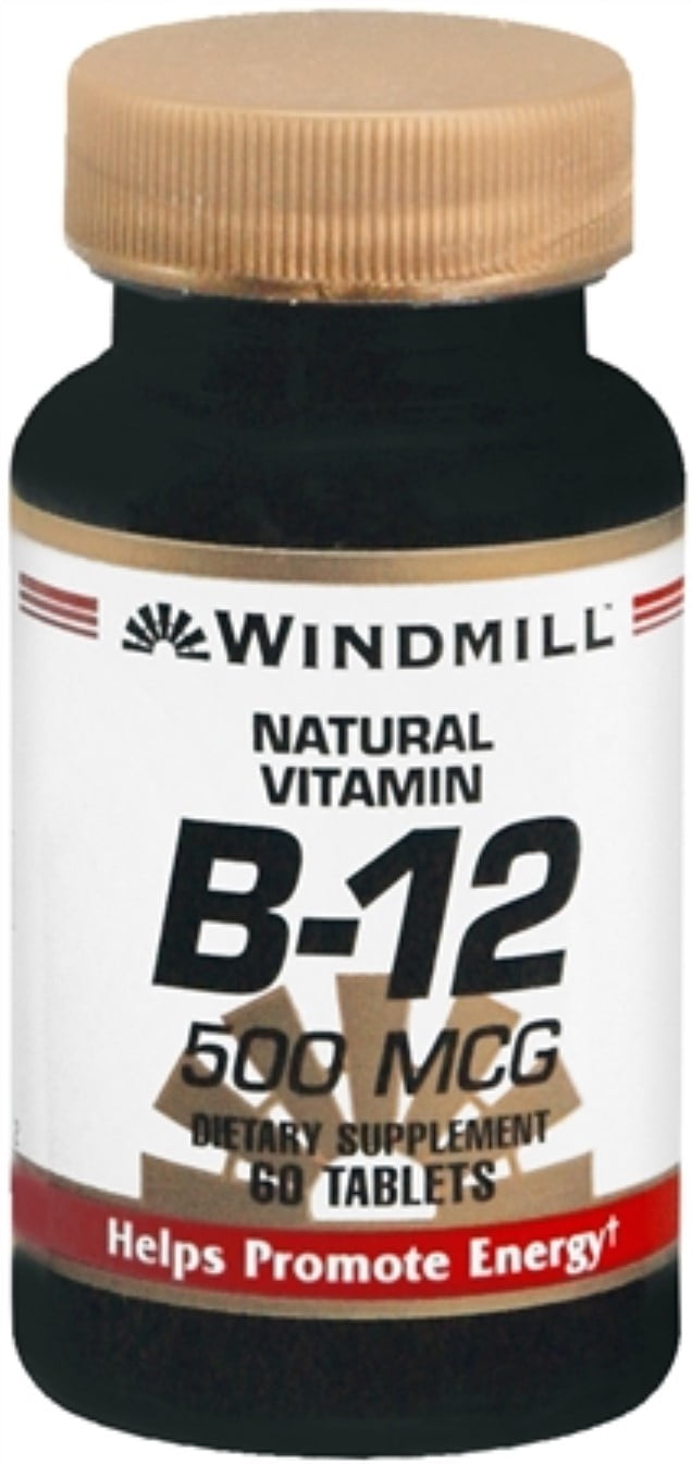Windmill Health Products Windmill Natural Vitamin B12, 60 ea Walmart