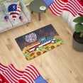 thumbnail image 4 of Dmlowu 4th of July Decorations Bathroom Rugs 16x24" Non Slip Patriotic Kitchen Mats for Floor Quicker Dry Comfortable Rugs for Living Room, 4 of 9