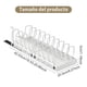 thumbnail image 5 of Organizador de Sartenes y Ollas Extraíble, Estante Ajustable para Tapas con 10 Compartimentos, Acero Carbono Antiox - Ideal para Gabinetes de Cocina, 5 of 8