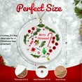 thumbnail image 2 of Merry Christmas Candy Cane Ornament, Festive Red and Green Holiday Decor Ceramic Ornament - 3 Inch Christmas Tree Round Ornament - Xmas Holiday Decor - String Included - ORNW0254, 2 of 5