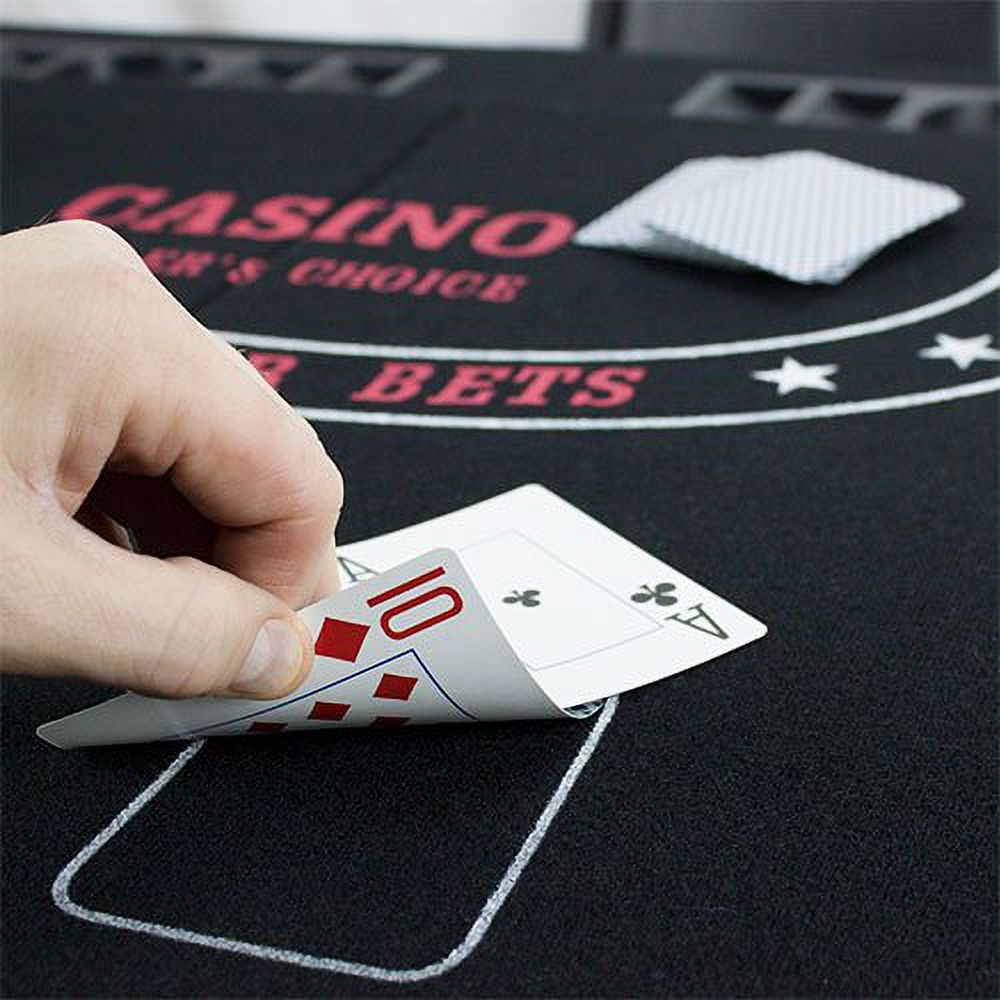 Brybelly 5-in-1 Poker, Blackjack, Craps, Roulette, Baccarat Folding Tabletop - image 3 of 6