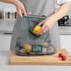 thumbnail image 3 of Qarigey Soluciones de almacenamiento que ahorran espacio de poliéster para cocina organizada Almacenamiento de cocina Bolsa de malla colgante Envolturas para manijas de equipaje Tipo 2, 3 of 6