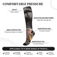 thumbnail image 3 of Lsque Graffiti Cool Duck Pattern Sport Compression Socks for Men & Women 15-20 mmHg Knee High Nurse Pregnant Running Medical and Travel Athletic, 3 of 6