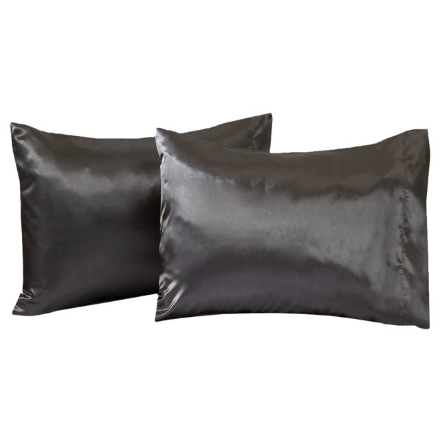 Great Bay Home 2Pack Sateen Silk Microfiber Pillowcase (Jumbo / Queen