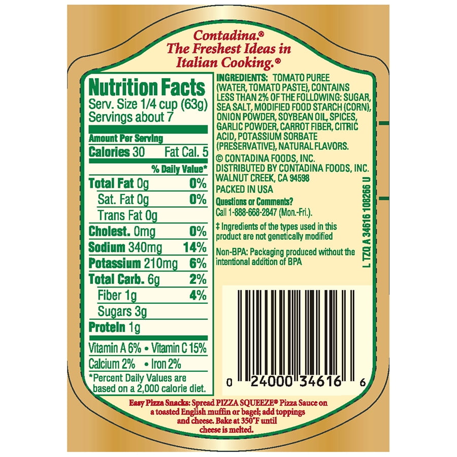 Contadina Pizza Squeeze Original Pizza Sauce, 15 oz squeeze bottle eBay