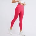 thumbnail image 2 of Women Slim Fit Yoga Leggings – No Pocket Minimalist Design Stretch Tight Workout Pants, Black Leggings Women Athletic Training Bottoms For Daily Movement, 2 of 6