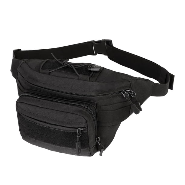 Riñonera exterior bolsa táctica práctica negra Negro Sunnimix Bolso de la cintura de la utilidad