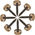 thumbnail image 3 of 8 tornillos decorativos para colgar espejos, tornillos de fijación de metal con tapas, 3 of 7