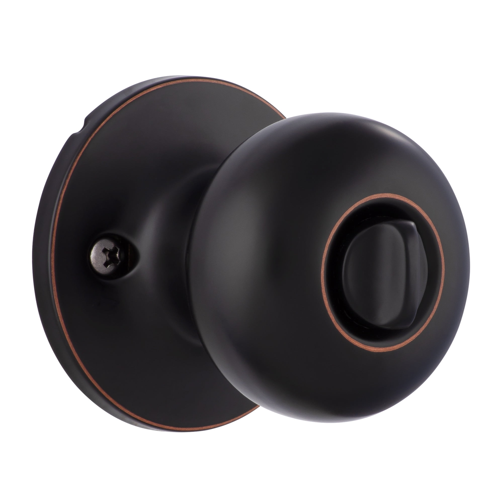 Miseno MLK1030BK Porter Flat Ball Single Cylinder Keyed Entry Door Knob Set - Black