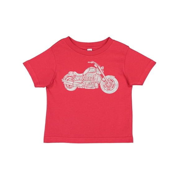 Inktastic Distressed Motorcycle Boys or Girls Toddler T-Shirt