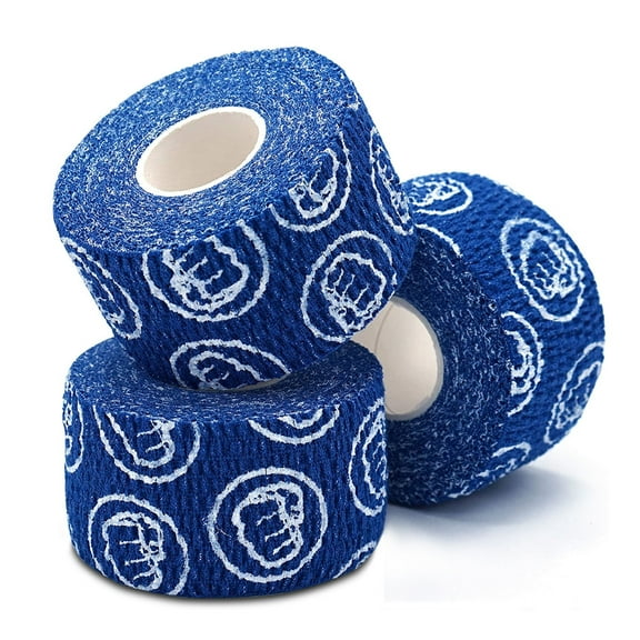 WOD Nation Weightlifting Hook Grip Athletic Tape, Flexible Fabric Thumb & Finger Tape - Easy-Tear, Sweat-Proof, Durable Strips for Powerlifting & Gym, 12-Pack (23 ft Rolls) - Blue