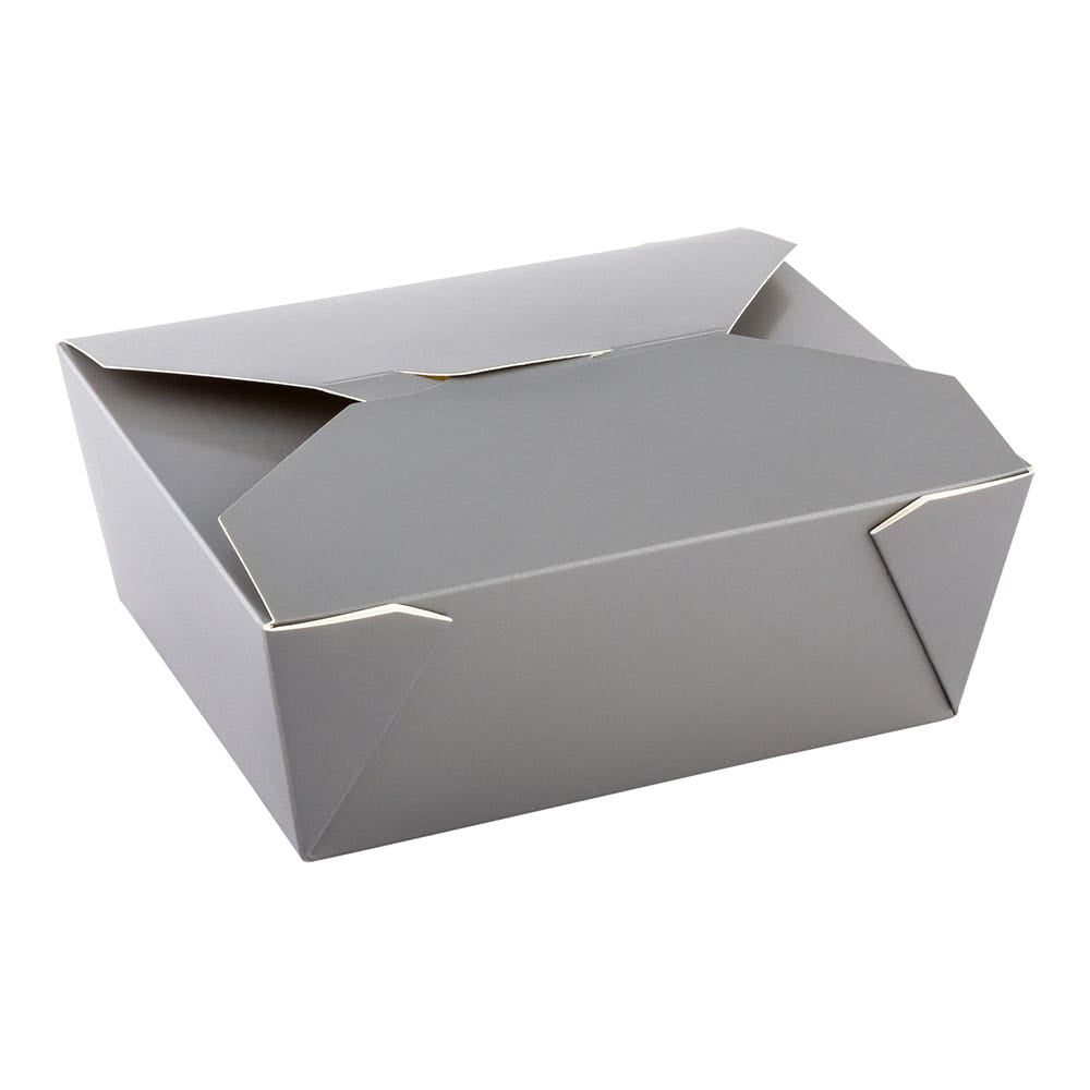 Bio Tek 45 oz Rectangle Tangerine Orange Paper #8 Bio Box Take Out  Container - 6 3/4 x 5 1/2 x 2 1/2 - 200 count box