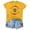Yellow, variant on Women's Fashion Graphic Print Summer Comfort Fit Casual Short Sleeve Tee Colored Top for Everyday Wear