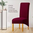 thumbnail image 5 of Large Chair Covers Waterproof,XL Chair Slipcovers with Elastic Bottom Furniture Protector Washable Anti-scratch Jacquard Stretch Chair Protector for Dining Room Hotel Banquet-4-N, 5 of 6