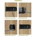thumbnail image 3 of braveheart Belongings Safe With Locker Locks With Combination Code 000 Possible Passwords. Can Set Own silver Style 2, 3 of 6