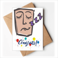 thumbnail image 1 of Sleep Face Sketch Shout Wedding Cards Congratulations Greeting Envelopes, 1 of 3