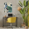 thumbnail image 3 of Stupell Industries Glam Rococo Peacock Pride White Framed Giclee Art, 24 x 30, by Kim Allen, 3 of 8