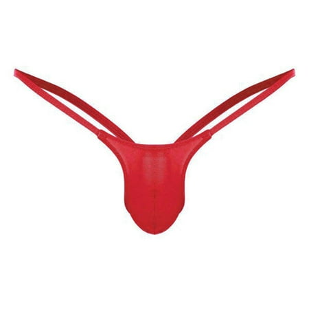 Rigardu lingerie for women G-string Back Mens Briefs Thong Open Low Underwear Waist Underpants womens lingeries Red + M