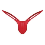 Men's Thongs Underwear 10 Packs Brief Micro Mesh Low Rise Sexy T-Back Bulge Pouch Sexy G-Strings Underpants