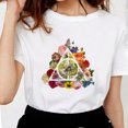 thumbnail image 3 of Camiseta de tres hermanos de cuento de reliquias de la muerte para mujer, camisetas blancas informales suaves, divertidas, envío directo, 3 of 5