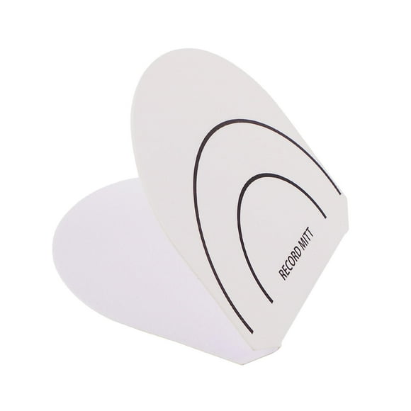 BELOVING Vinyl Record Clamp Record Cleaner Handler Mitt for Live Use white