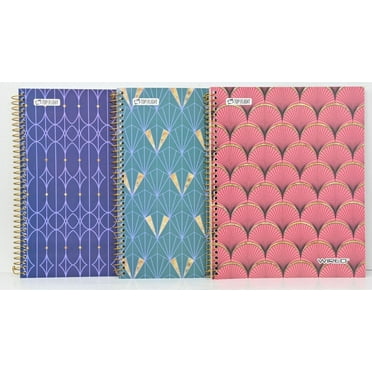 Top Flight 3 Subject Writing Notebooks and Sketch Books, 11 in x 8.875 in, 120 Pages, 3 Pieces