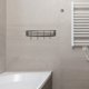 thumbnail image 3 of Estante de 2 piezas para ducha, de metal, para pared, para almacenamiento, con cesta negra, para inodoro y hierro, 3 of 6