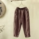 thumbnail image 1 of WILLBEST Pantalones Casuales para Mujer con Bolsillos, Elásticos, Transpirables, de Cintura Suelta, para Mayor Comodidad y Estilo. Mediana, 1 of 3