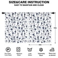 thumbnail image 2 of Baseballs and Player Silhouettes White Insulated Teens Curtains Set Of 2, Bedroom Essentials, Toddler Room Decor 42"x54", 2 of 5