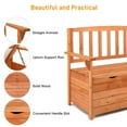 thumbnail image 6 of Ktaxon Garden Storage Bench Deck Box for Patio Storage Garden Tools and Pool Toys - Wood, 6 of 11