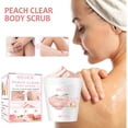 thumbnail image 2 of Crema exfoliante corporal HUOGUO Peach para limpieza profunda y blanqueamiento de la piel, 2 of 2