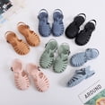thumbnail image 2 of Sandalias de punta para niños, primavera y verano, zapatos de suela blanda con agujeros para niños y niñas, zapatos planos de gelatina, zapatos para bebés y niños pequeños, 2 of 6