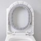 thumbnail image 4 of Cojín de asiento de inodoro Universal, cubierta de inodoro gruesa de felpa en forma de O con mango, accesorios de baño nórdicos, 4 of 4