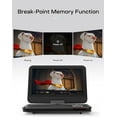 thumbnail image 4 of CocoBear 12.5" Portable DVD Player with 10.5" Swivel Screen, 1024x600 HD, 4-6H Battery, Car Charger, USB/SD/AV Support, Region Free, Dual Speakers, Black, 4 of 9