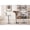 White, variant on Adjustable Swivel Bar Stools | Use in Various Scenes | Sturdy Chrome Base and Faux Leather | Overcome Seating Limitations