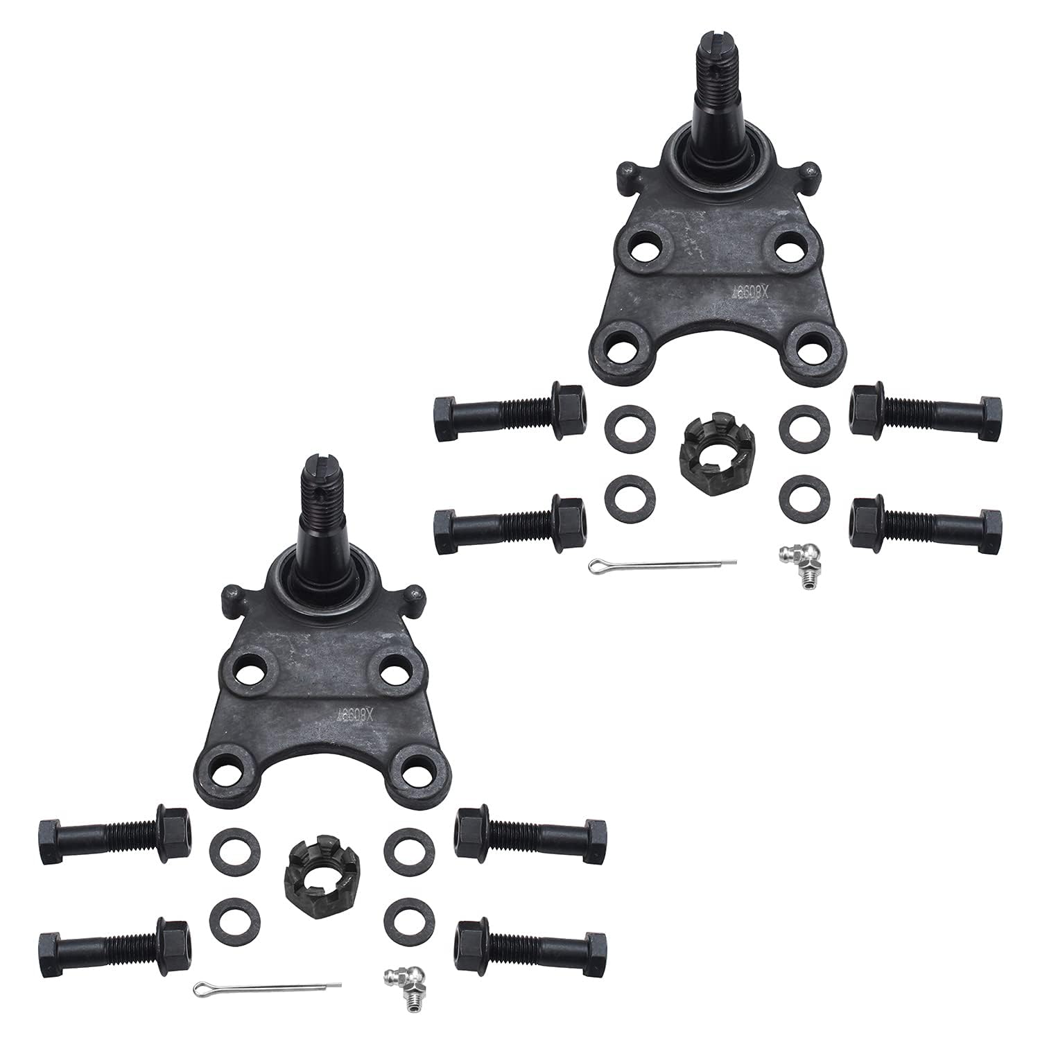 Detroit Axle - Front Wheel Hub & Bearing Assembly + Sway Bar Links + Upper Lower Ball Joints Replacement for Chevy GMC Colorado Canyon [2WD; Z85 Chassis w/ Coil Spring Sus.] - 8pc Set
