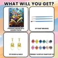 thumbnail image 4 of Adult Paint-by-Number Set - Butterfly and Book Pattern, DIY Acrylic Oil Painting, Adult Paint-by-Number Set, Suitable as a Gift or Home Wall Decoration, 40*50cm, Frameless., 4 of 4