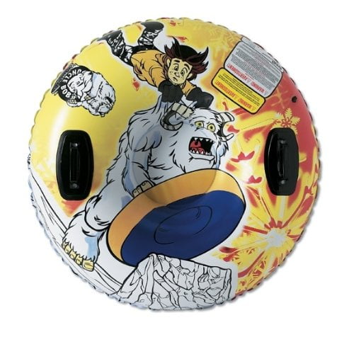 37-Inch Snow Tube, Eurosled 37-inch diameter inflatable snow tube floats across the snow By Eurosled by