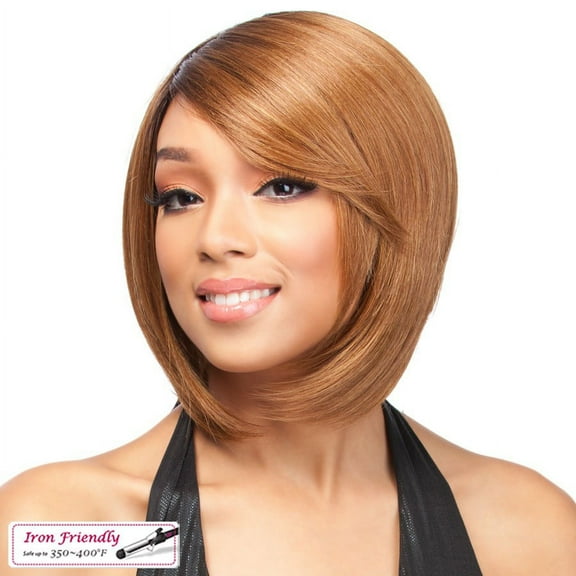 Futura Friendly Wig - Q Elis,Dark Brown Roots With Strawberry Blonde