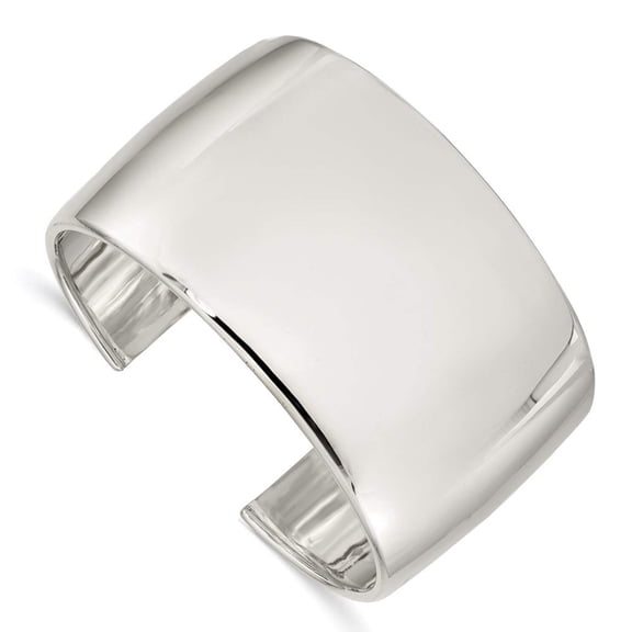FJC Finejewelers Sterling Silver 40mm Cuff Bangle Bracelet