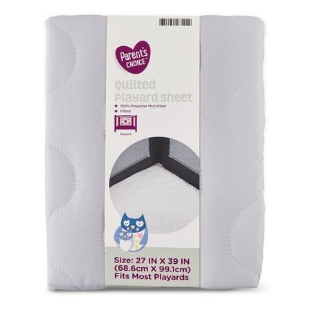 PARENT’S CHOICE PARENT’S CHOICE QUILTED PLAYARD MATTRESS COVER, GRAY