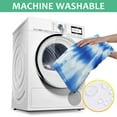 thumbnail image 6 of Blue Tie Dye Mandala Pattern Rectangle Tablecloth 60"x102",Waterproof Polyester Rectangle Table Cloth, Wipeable Spillproof Polyester Tablecloth for Dining, Camping, Indoor and Outdoor, 6 of 6